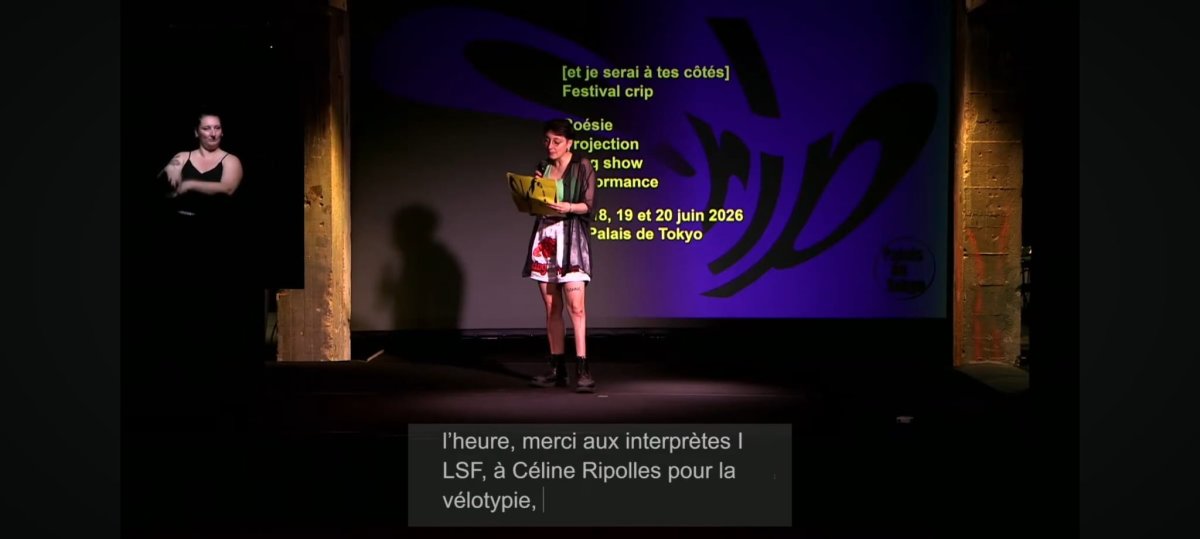 Le curateur du festival remercie Céline Ripolles pour la vélotypie