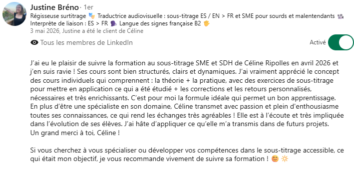 avis LinkedIn